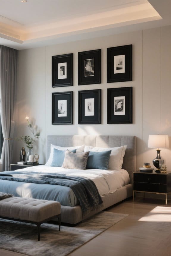black picture frames selection