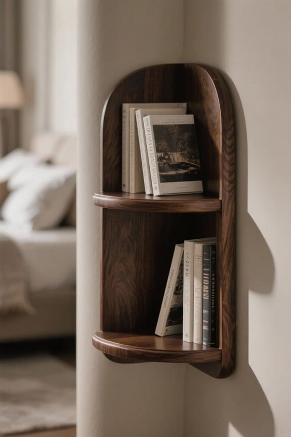 choosing a small corner bookshelf