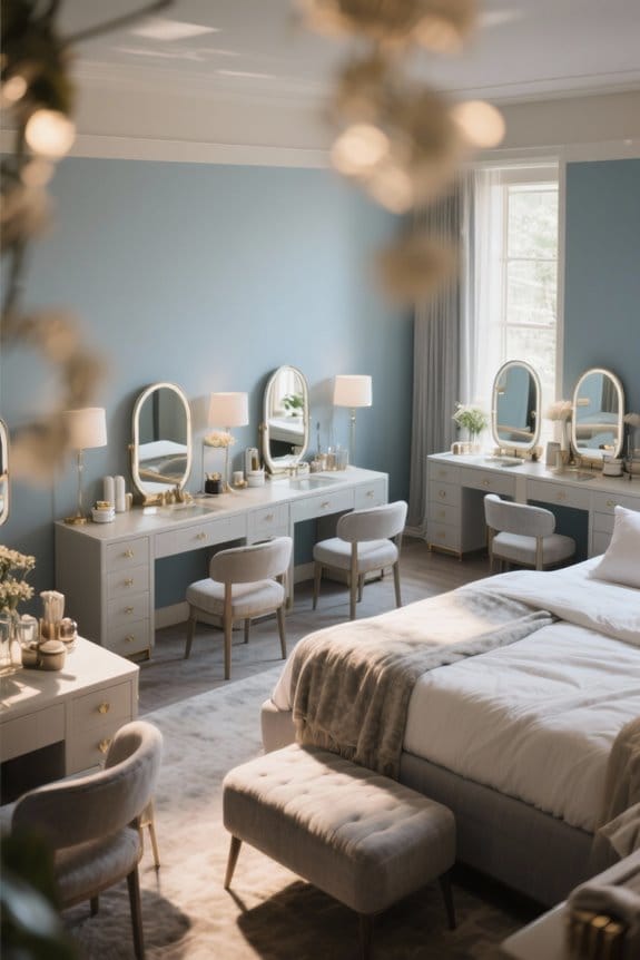 compact and stylish vanity tables