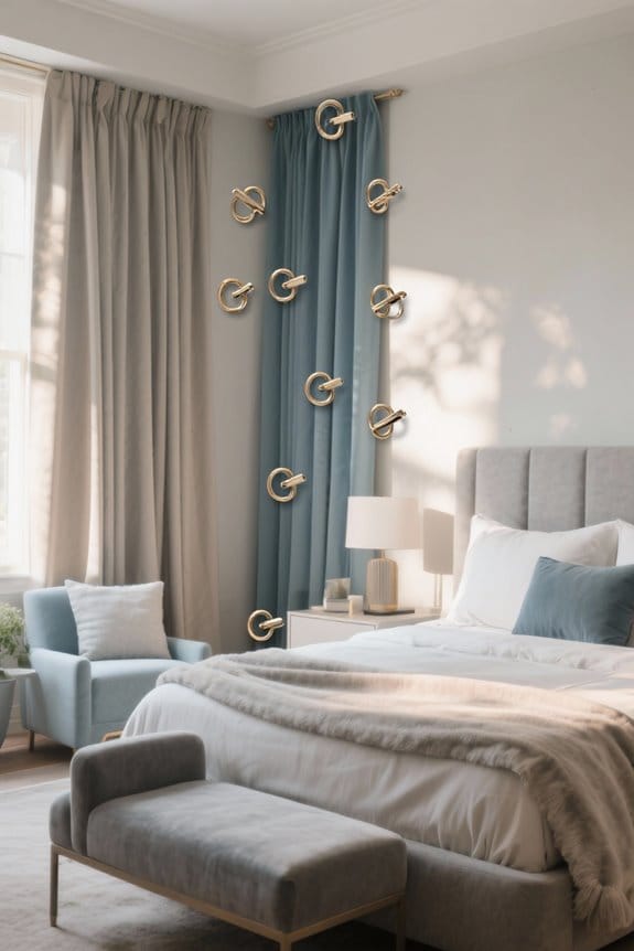 elegant curtain ring clips