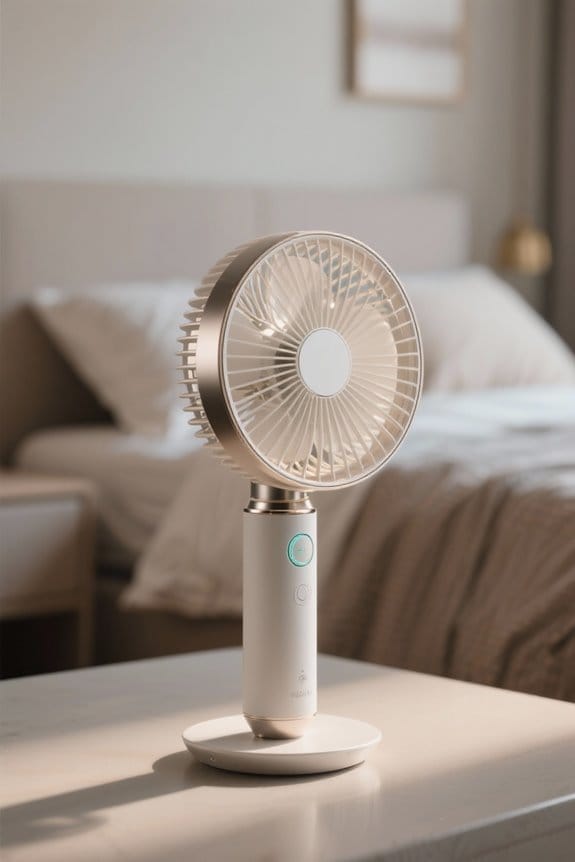 essential rechargeable fan features