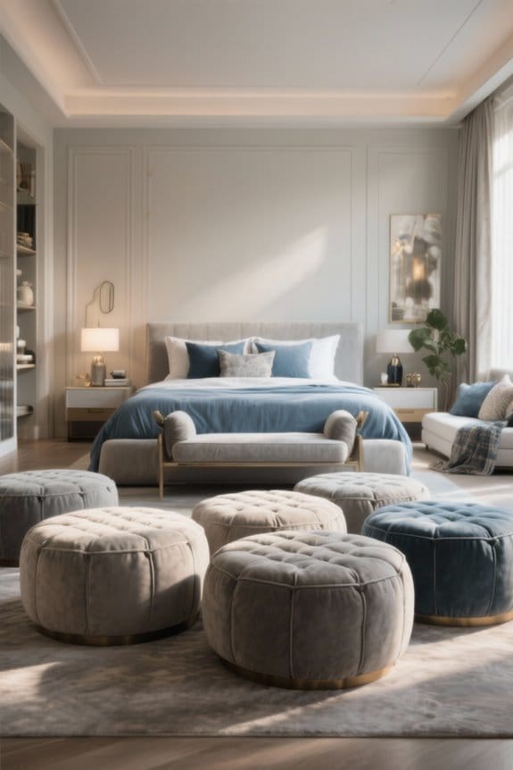 large stylish comfort ottomans