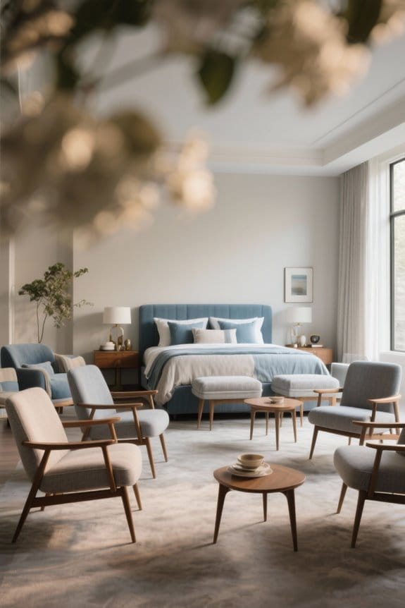 mid century accent chair selection