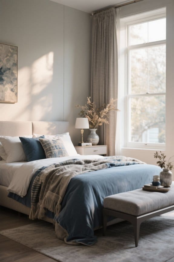 seasonal bedroom decor change