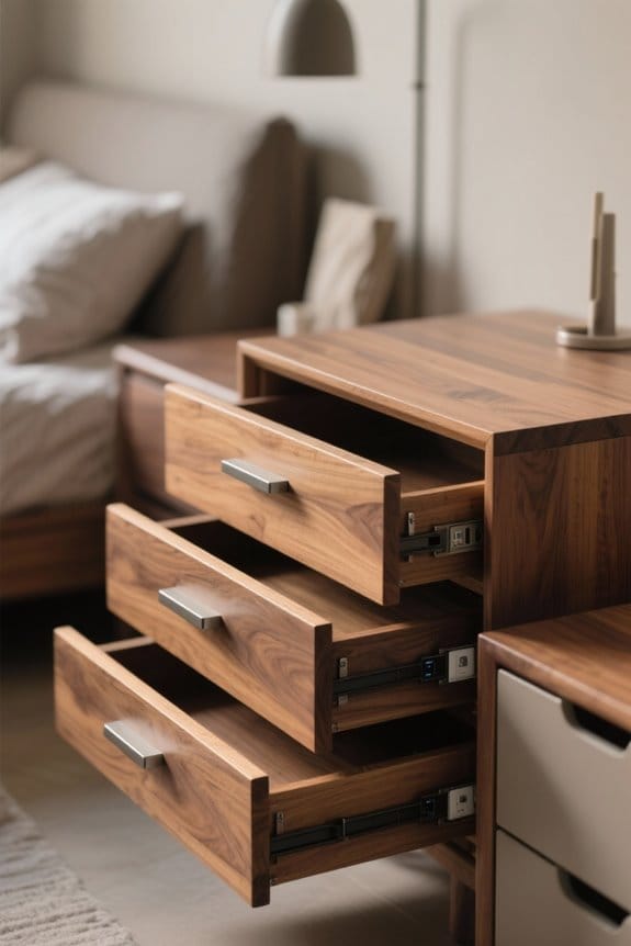 stylish functional bedside tables