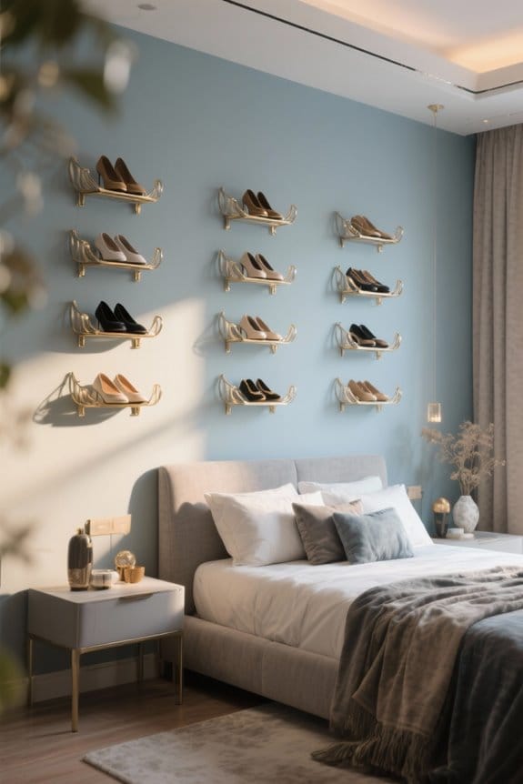 stylish space saving shoe racks