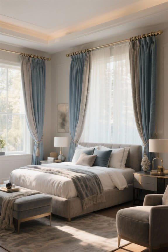 stylish wrap around curtain rods